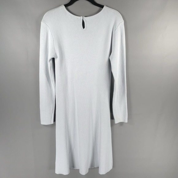 ZARA New Knit Long Sleeve Round Neck Mini Dress Fit Flare 6254/019 MEDIUM - Picture 8 of 10